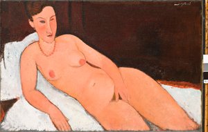 Nude with Coral Necklace